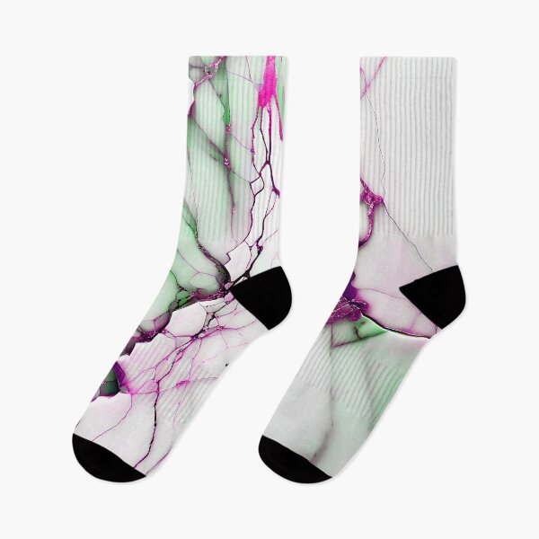 Item preview, Marble Abstract Design - Marble IMAGE PRINT ONLY - White Green Hot Pink Decor designed and sold by Beachy.