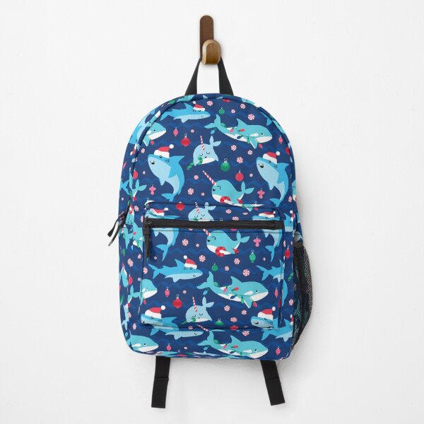 Item preview, Under The Sea Christmas Narwhal Shark Pattern designed and sold by SamAnnDesigns.
