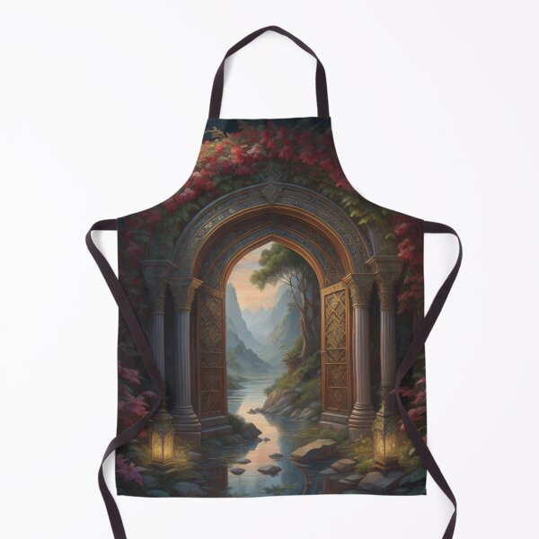 Item preview, Enchanted Floral Gateway Hidden Realm With Majestic Mountains designed and sold by EnchantedVista.