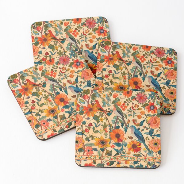 Item preview, finches and flowers designed and sold by oilidesing.