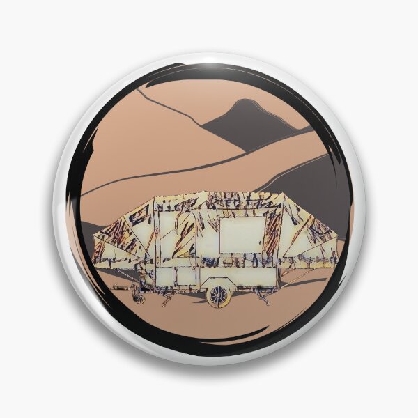Item preview, Camping in the Mountains Brown Trailer Tent designed and sold by BeccaAelishe.