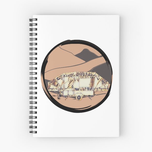 Item preview, Camping in the Mountains Brown Trailer Tent designed and sold by BeccaAelishe.
