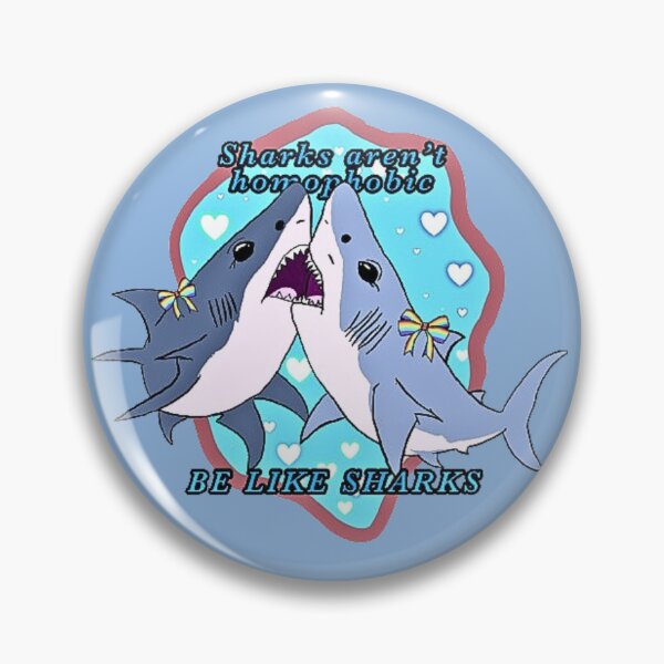 Item preview, Gay little sharks (drawn by Li) designed and sold by CubsinShrubs.