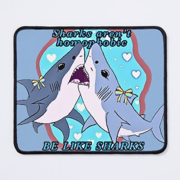 Item preview, Gay little sharks (drawn by Li) designed and sold by CubsinShrubs.