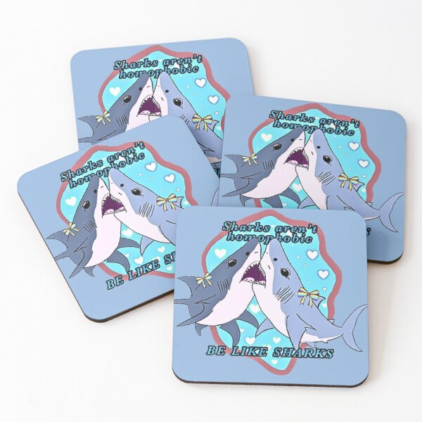Item preview, Gay little sharks (drawn by Li) designed and sold by CubsinShrubs.