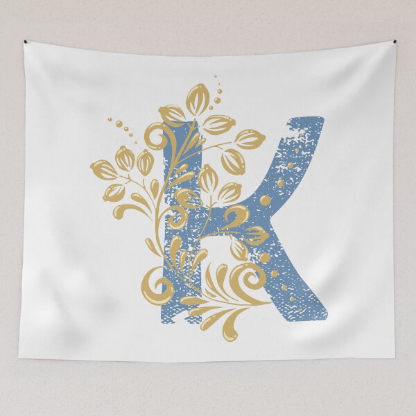 Item preview, K - Vintage floral letter for names starting with K designed and sold by Deepness2023.