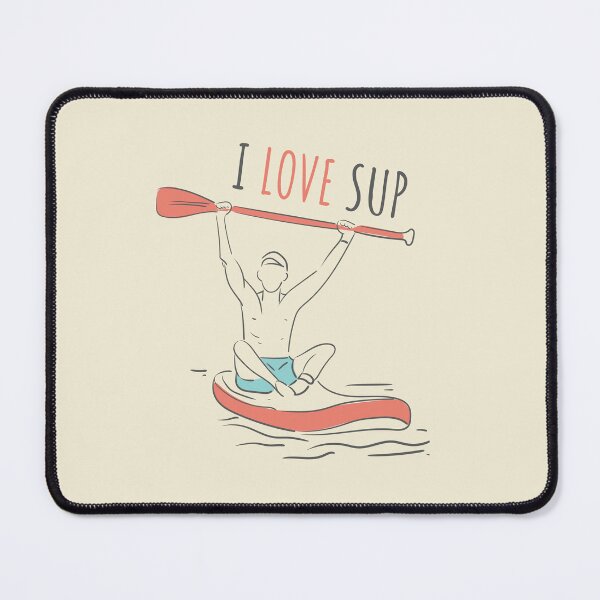 Item preview, I love paddleboard sup in lineart designed and sold by Deepness2023.