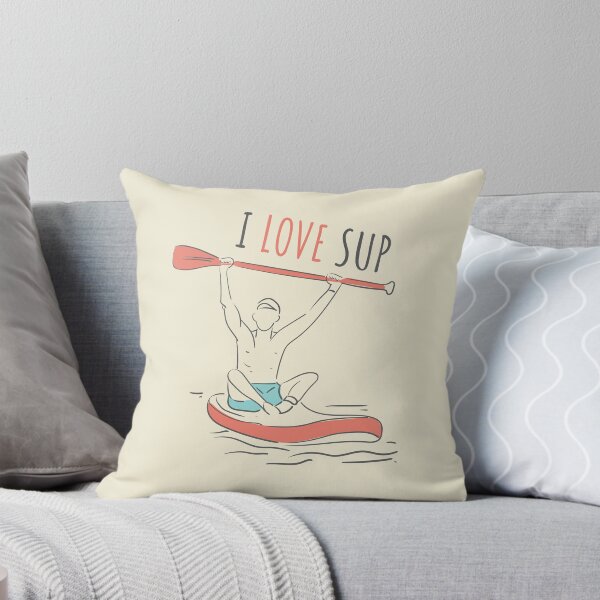Item preview, I love paddleboard sup in lineart designed and sold by Deepness2023.