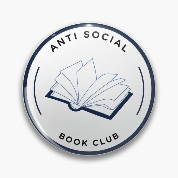 Item preview, Anti Social Book Club Sticker designed and sold by tiffsbookblog.