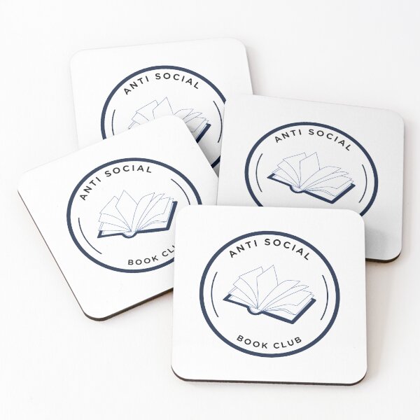 Item preview, Anti Social Book Club Sticker designed and sold by tiffsbookblog.