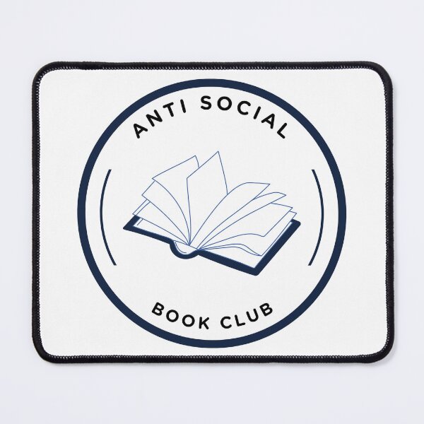 Item preview, Anti Social Book Club Sticker designed and sold by tiffsbookblog.