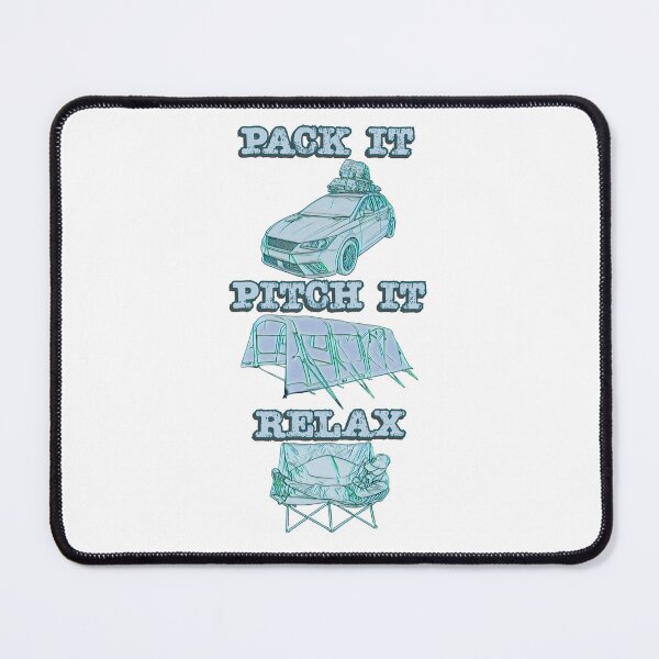 Item preview, Pack it, Pitch it, Relax - Blue Green Tent designed and sold by BeccaAelishe.