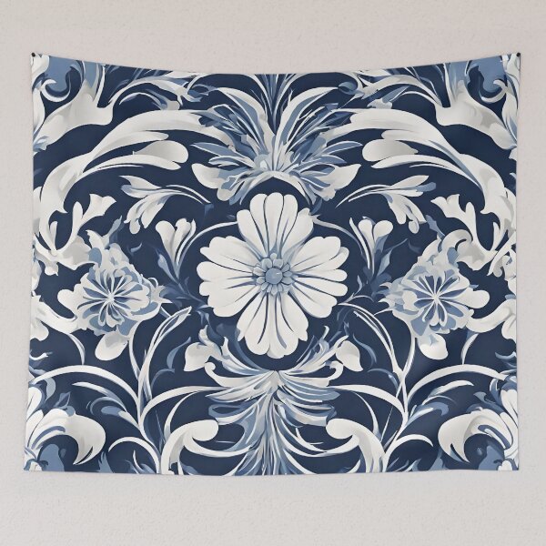 Item preview, Blue and white tile pattern #2 designed and sold by Ilikeiwantilove.