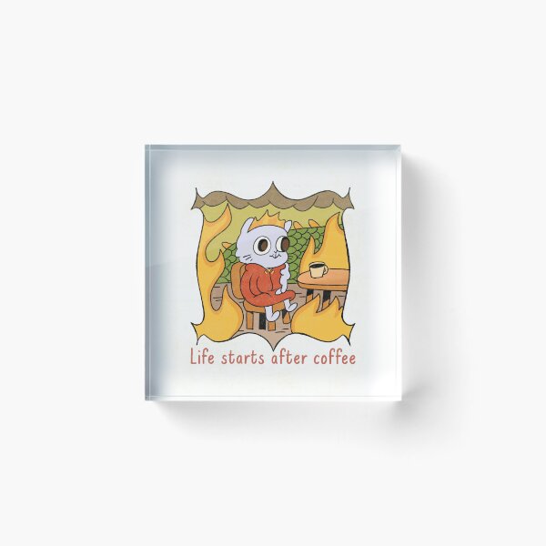 Item preview, Life starts after coffee T-shirt designed and sold by JellytonThe4th.