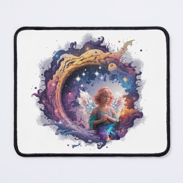 Item preview, Angel in cosmic background designed and sold by DivineHaven.