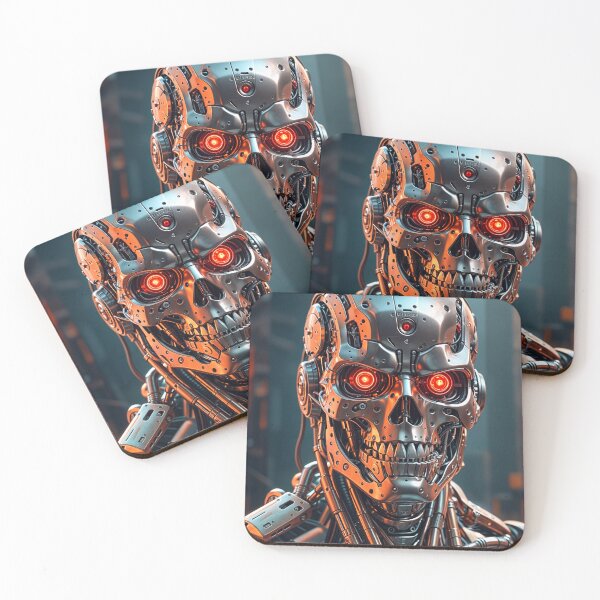 Item preview, Cool Futuristic Cyborg Killer Robot designed and sold by TheArtOfPat.