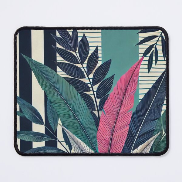 Item preview, Tropical Stripes - Exotic Leaves designed and sold by Marinaso.
