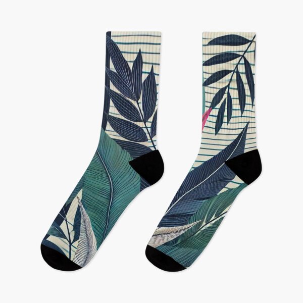 Item preview, Tropical Stripes - Exotic Leaves designed and sold by Marinaso.