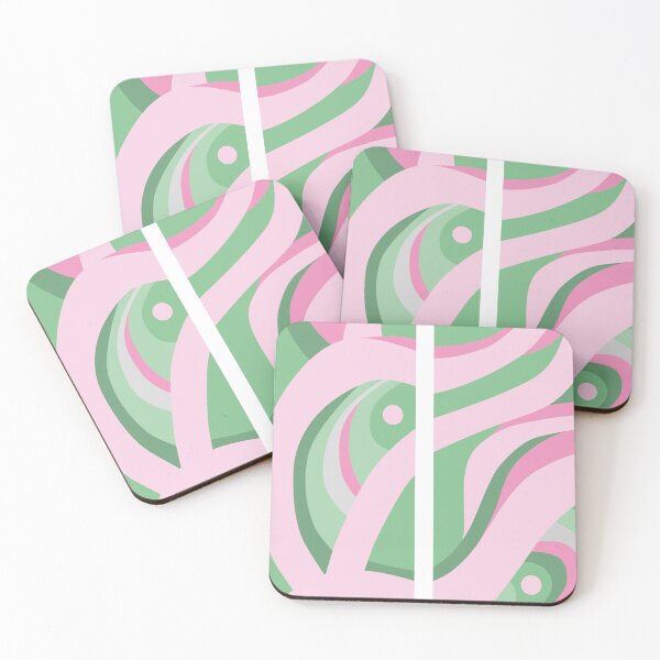 Item preview, PINK AND GREEN SEA WAVES VARIATIONS designed and sold by AESNNARTE.
