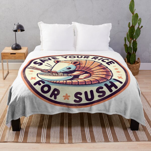 Item preview, Armadillo Save Your Rice For Sushi designed and sold by BassHeadMomma.
