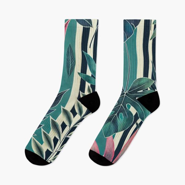 Item preview, Tropical Stripes - Exotic Leaves designed and sold by Marinaso.