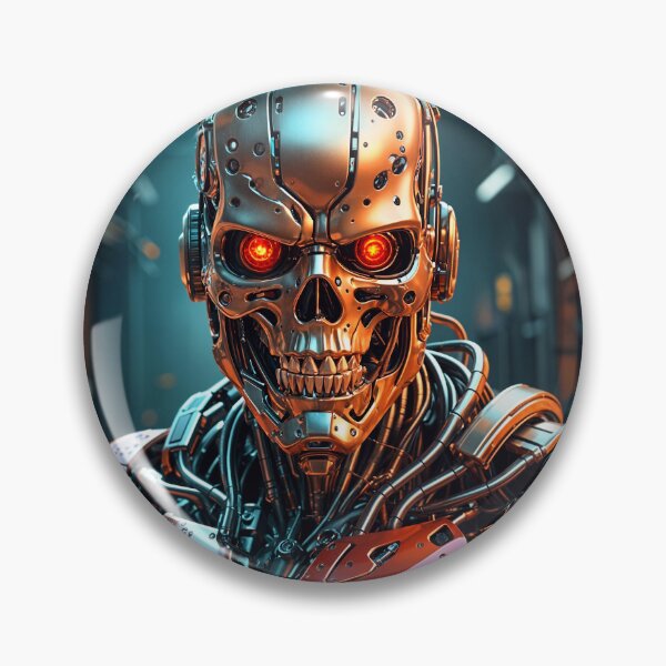 Item preview, Cool Futuristic Cyborg Killer Robot designed and sold by TheArtOfPat.