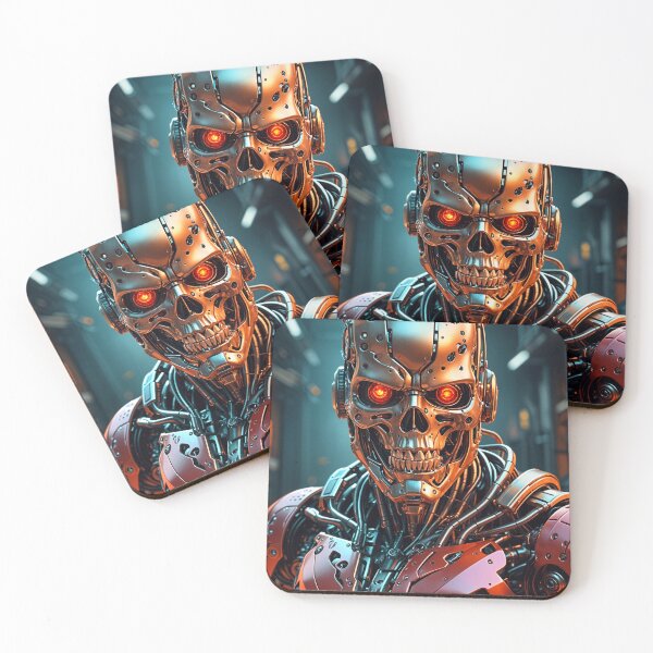 Item preview, Cool Futuristic Cyborg Killer Robot designed and sold by TheArtOfPat.