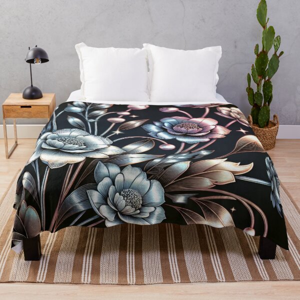 Item preview, Luxurious Metallic Floral Botanical Art Design designed and sold by SportyAndArtful.