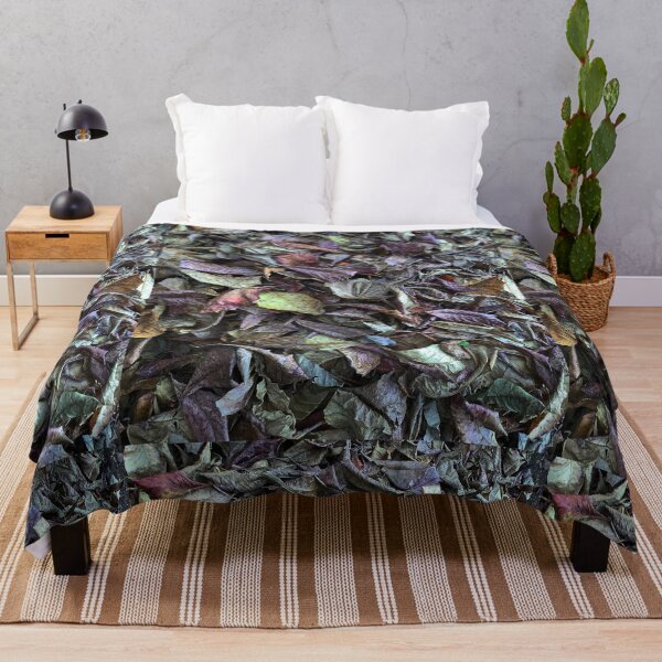 Item preview, 3D realistic texture of dry leaves mixed with green leaves, green and purple tones designed and sold by Carlos Gudino.