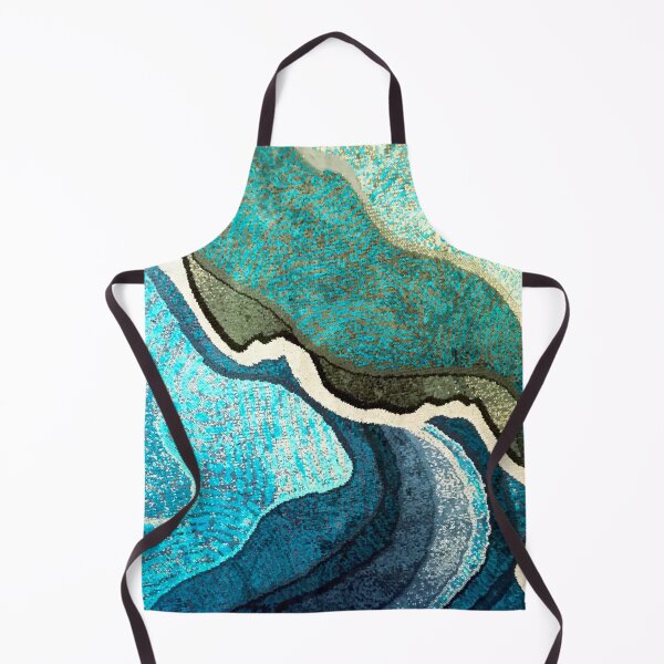 Item preview, Breathtaking Blue And Seafoam Ocean Waves Abstract Art designed and sold by DEC02.
