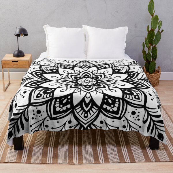 Item preview, Black Mandala | Stylish Flower Mandala | Meditation designed and sold by Chic-Fun.