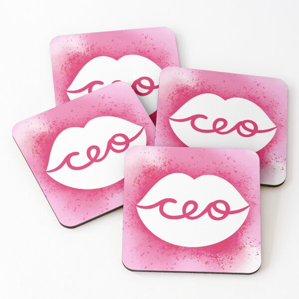 Item preview, CEO Studio Kiss Logo Splatter Pink designed and sold by CEOStudio.