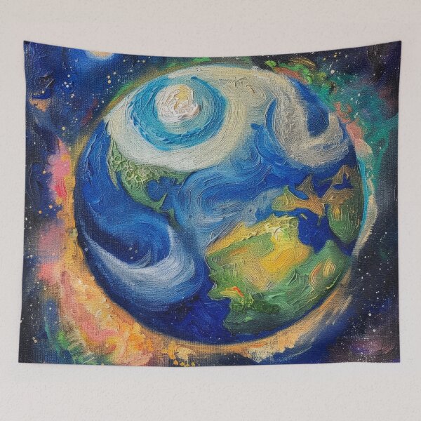 Item preview, Colorful Cosmos Earth Impressionistic View designed and sold by Rocky Mountain Artistry.