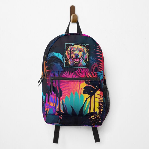 Item preview, Neon Golden Retriever Electric Jungle Theme | CUSTOM products | Neon Dog  designed and sold by MemeorableMerch.