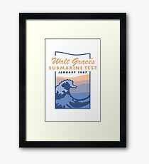 Walt Grace's Submarine Test X Emoji of a Wave | Poster Framed Print