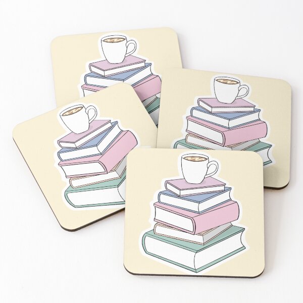 Item preview, Books & Coffee (no text) designed and sold by Caitlin Kohrs.