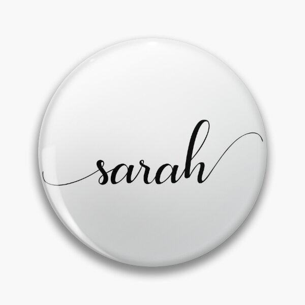 Item preview, Sarah - Custom name on delicate black cursive font designed and sold by To the Lua.