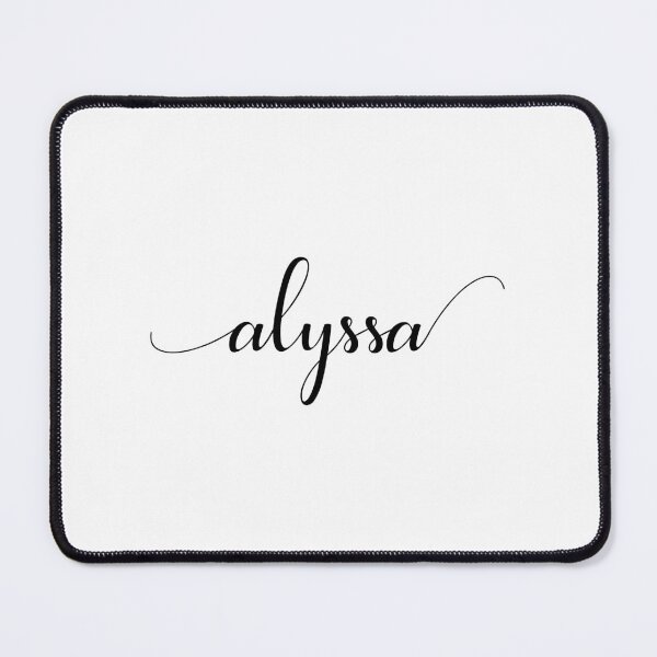 Item preview, Alyssa - Custom name on delicate black cursive font designed and sold by To the Lua.