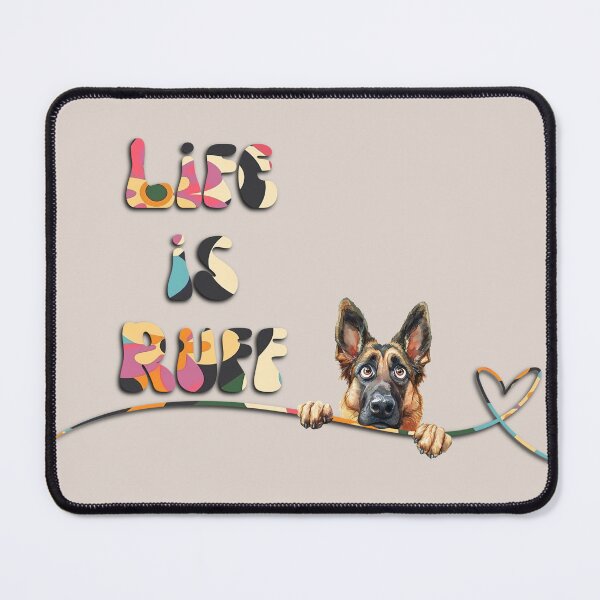 Item preview, Funny 70's Colorful Retro German Sheppard Dog  designed and sold by bizbostudio.