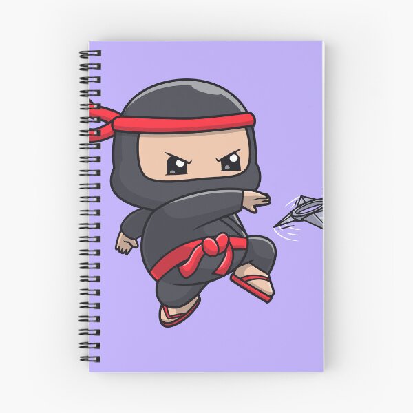 Item preview, Cute Ninja Fighter Holding Shuriken Cartoon Vector Icon - Adorable People and Holiday Illustration designed and sold by hjian8219.