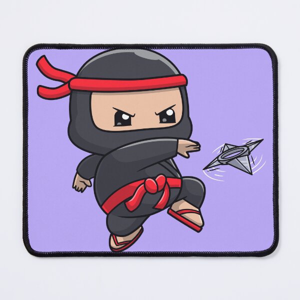 Item preview, Cute Ninja Fighter Holding Shuriken Cartoon Vector Icon - Adorable People and Holiday Illustration designed and sold by hjian8219.
