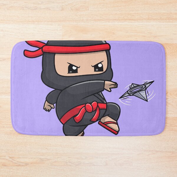 Item preview, Cute Ninja Fighter Holding Shuriken Cartoon Vector Icon - Adorable People and Holiday Illustration designed and sold by hjian8219.