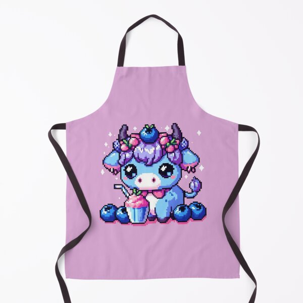 Item preview, Kawaii Berry Cow Pixel Art designed and sold by Vibrantpixel47.