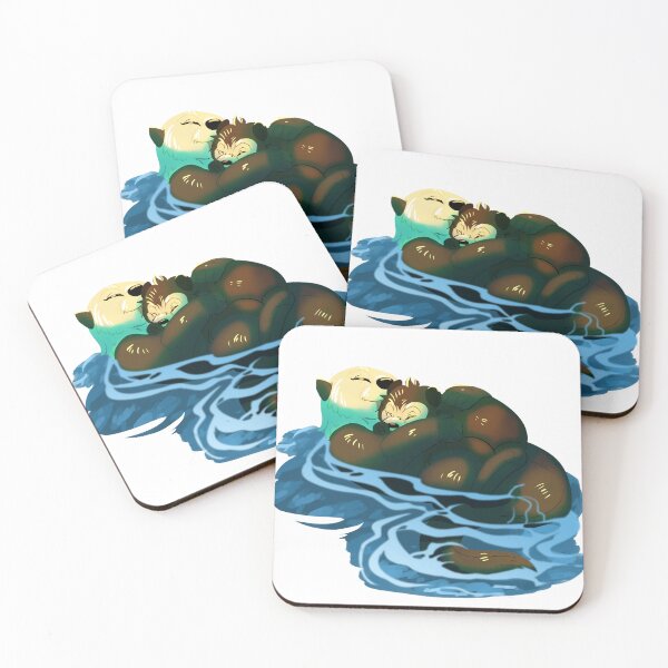 Item preview, Mama Otter and pup design designed and sold by shortfuze-arts.