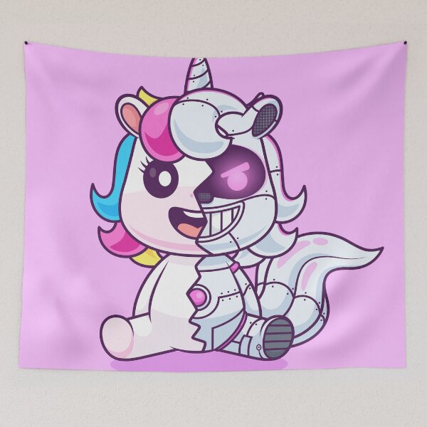 Item preview, Cute Unicorn Robot Cyborg Cartoon Vector Icon - Adorable Animal and Technology Illustration designed and sold by hjian8219.