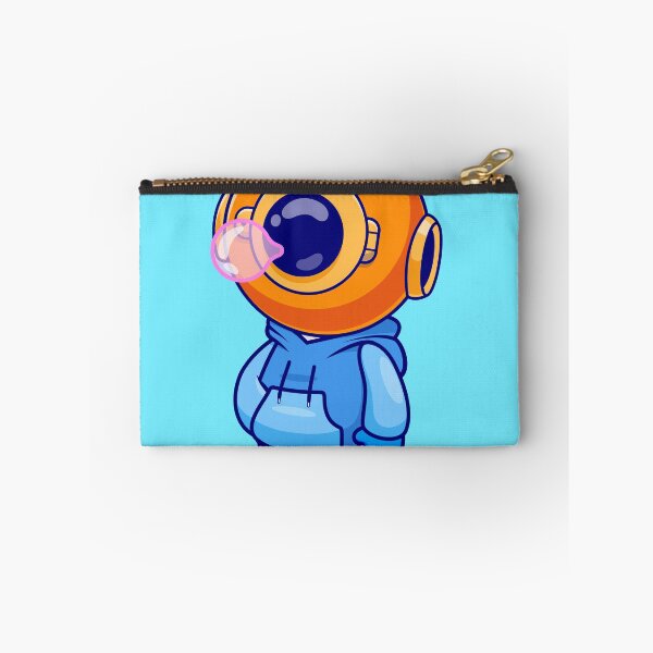 Item preview, Cute Diver Blowing Gum with Hoodie Cartoon Vector Icon - Adorable Science and Fashion Illustration designed and sold by hjian8219.