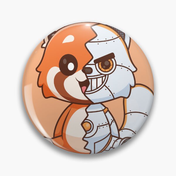 Item preview, Cute Red Panda Robot Cyborg Cartoon Vector Icon - Adorable Animal and Technology Illustration designed and sold by hjian8219.