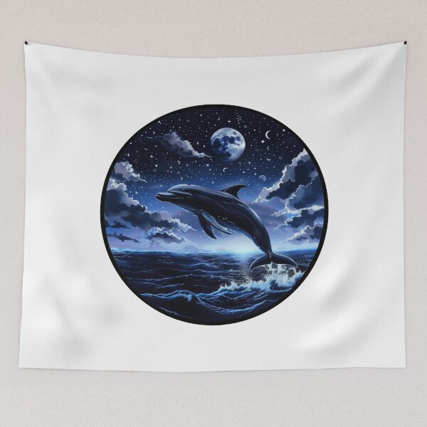 Item preview, Dusky Dolphin, Space Colors, Funny Gifts For Dolphin Lovers designed and sold by TheDarkStone.