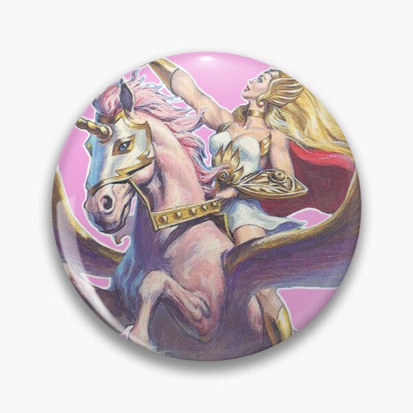 Item preview, Vintage Style SHE RA Card back Style Character art - She Ra on Swift Wind designed and sold by Michaelofthe80s.