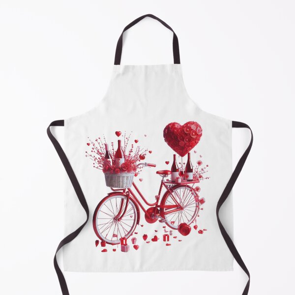 Item preview, Ride of Love - Red Bike with Heart Shaped Balloon designed and sold by lojadpop.